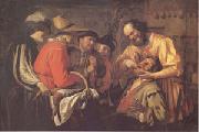 Gerrit van Honthorst The Tooth Puller (mk05) oil painting on canvas